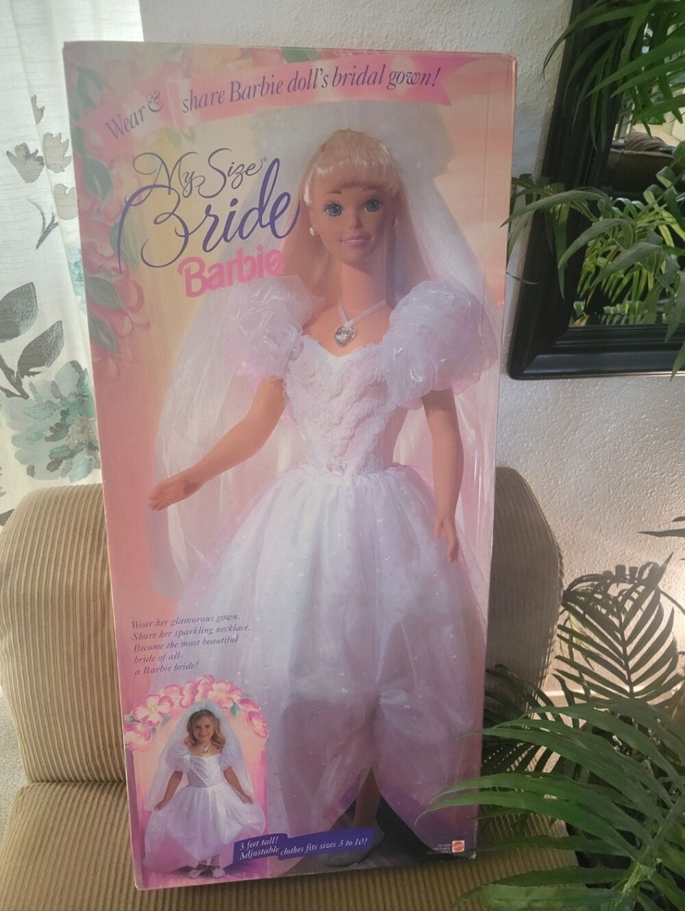 My Size Barbie Bride VINTAGE COMPLETE SET